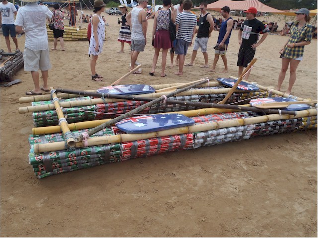 Another creative use of cans.