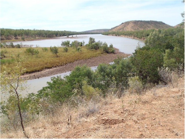 One of the vast rivers in the Northern Territory - rather short of water after our dry 'wet season'.
