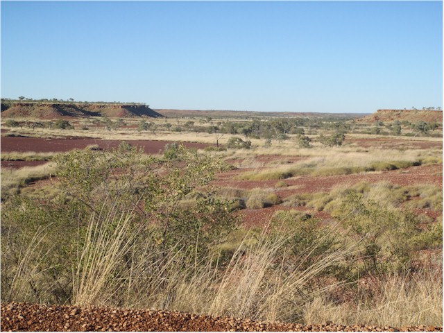 Then the escarpments start to change the landscape.
