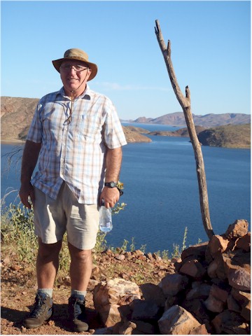 And hiked up one of the escarpments...
