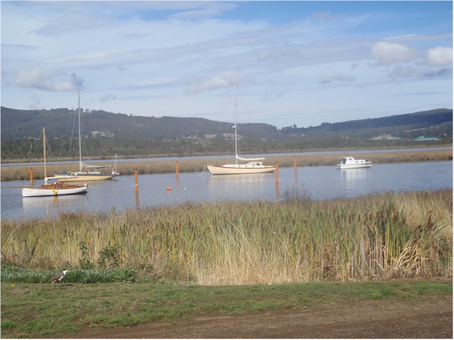 The Huon River valley was beautiful.
