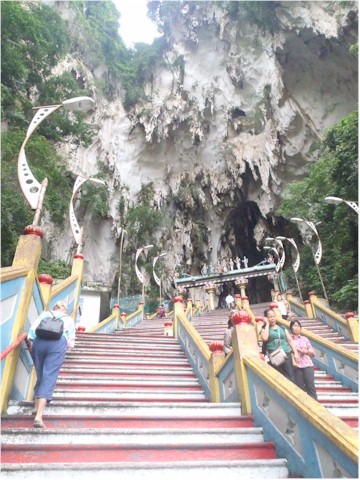 A climb of 365 stairs took you to the upper temples...