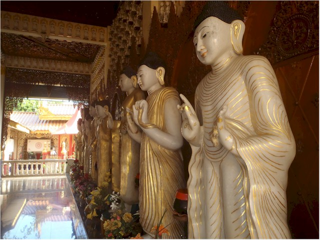 The Burmese Buddhist Temple in Penang.
