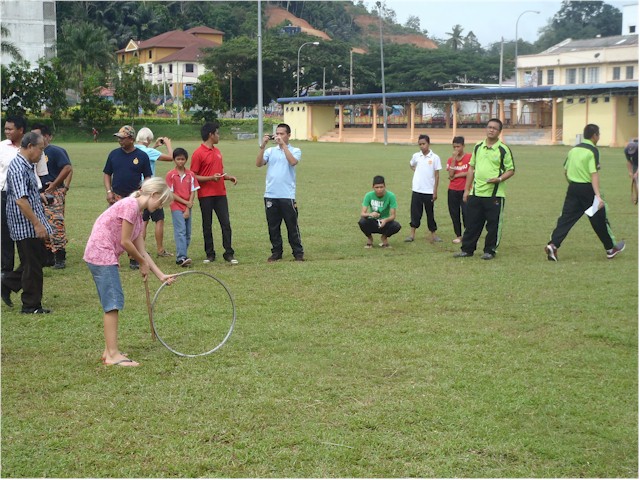 The tour here included an exhibition of local sports and games which was interesting.
