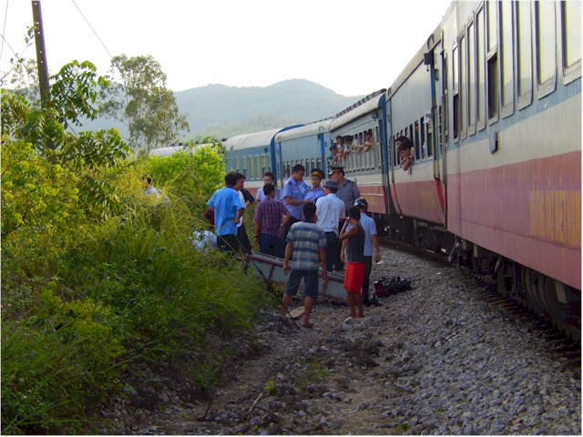 
Another adventurous train journey - delayed for four hours, but at least no one was injured!
