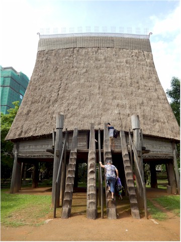 
The Vietnam Museum of Ethnology was superb and in the grounds are examples of traditional village houses.
