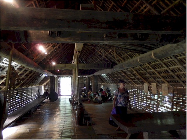 
... and the interior was divided into separate living/activity areas.
