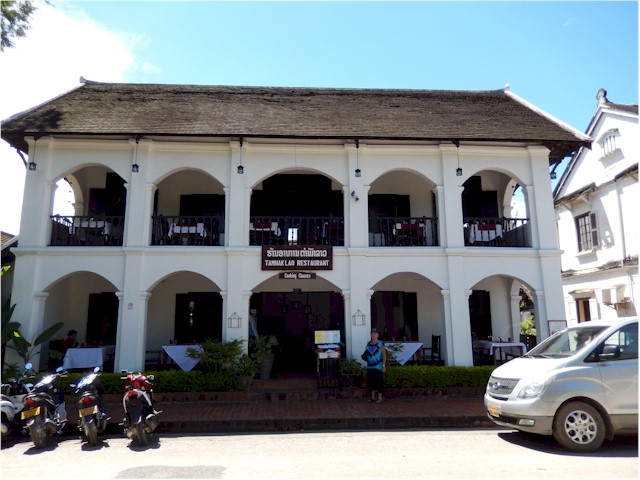 This restaurant is run for the benefit of orphans from the Vietnam war - Laos was heavily bombed by the US - and the food was great.
