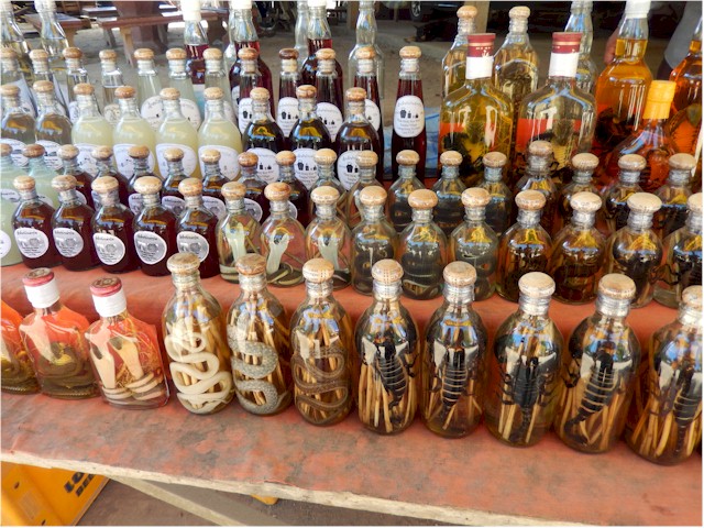 ... they put some weird things in the whisky, but Keith did buy a bottle of the rice wine to try. Very different!
