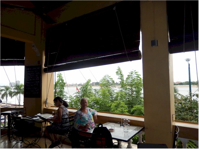 We enjoyed drinks at the Foreign Correspondents' Club - a colonial gem with views over the Mekong River
