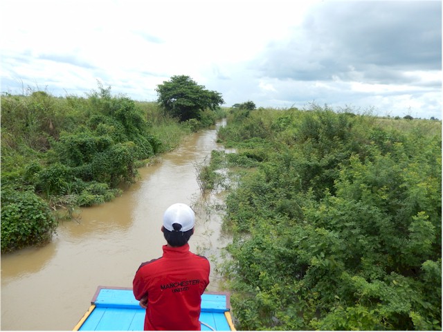 The trip by boat to Battambang is only possible during the wet season - and it is easy to see why!
