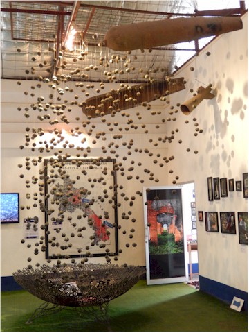 An estimated 260 million bomblets were dropped on Laos between 1964 and 1973 - sadly 78 million failed to explode.
