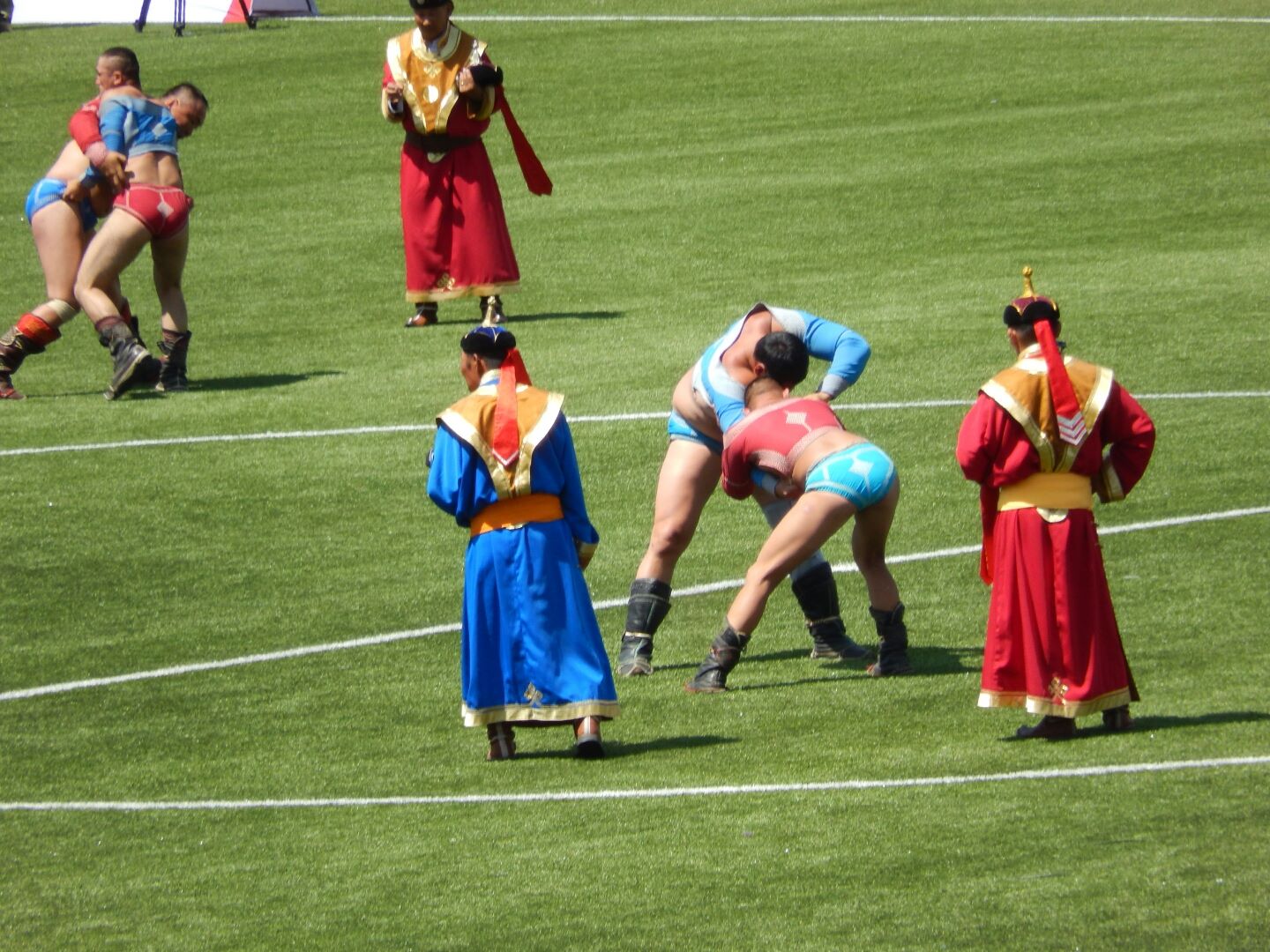 Wrestling was very impressive - a huge knock-out competition with 500+ competitors...
