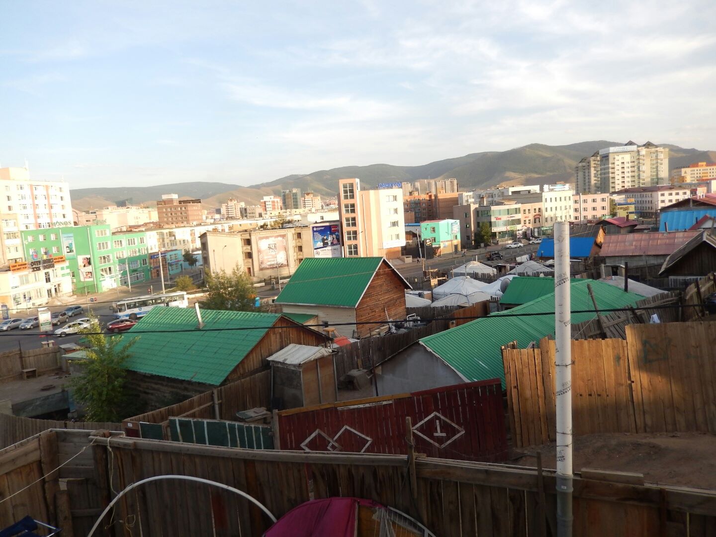 The view from our guesthouse room.
