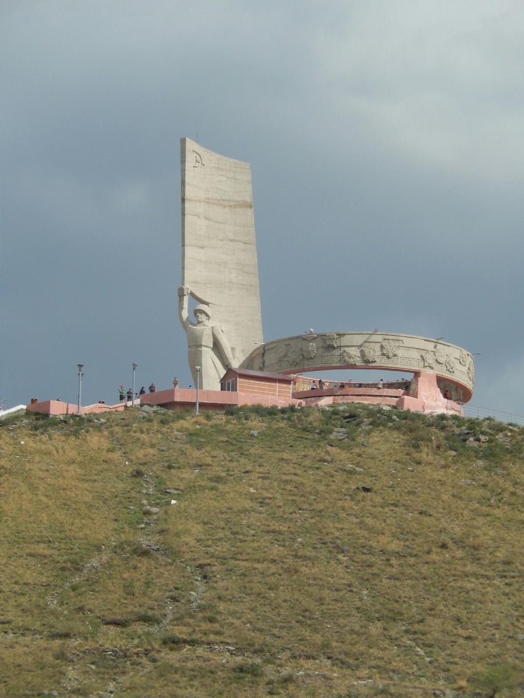 The Zaisan Memorial, built by the Russians to commemorate 'unknown soldiers and heroes' from various wars.
