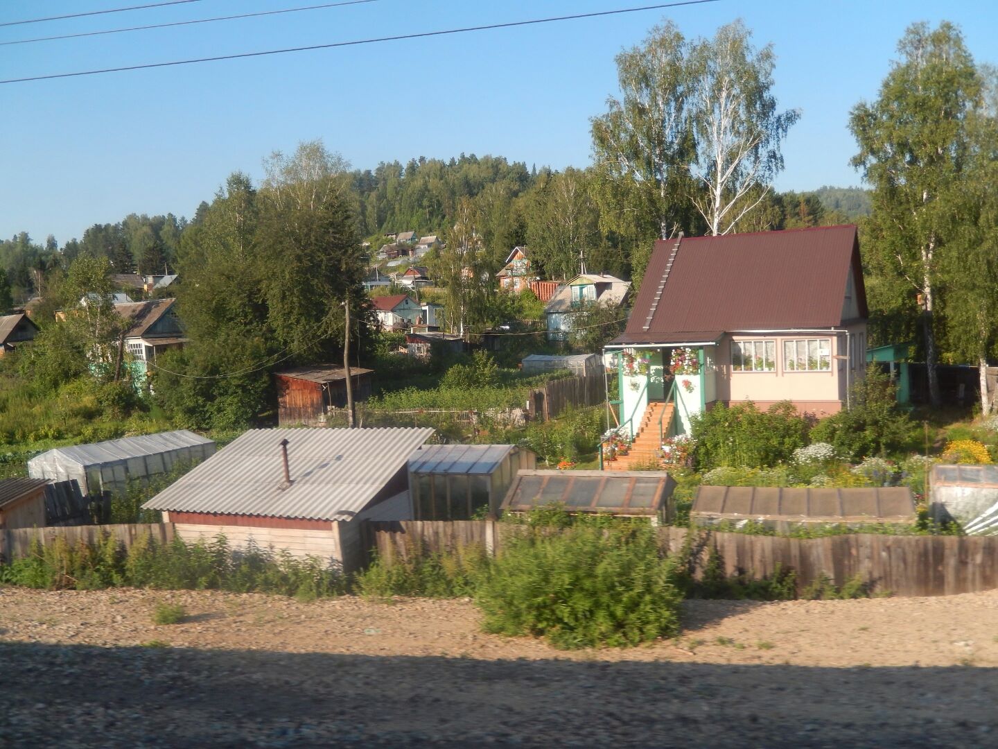 
It was lovely to see that most houses had their own vegetable patch...
