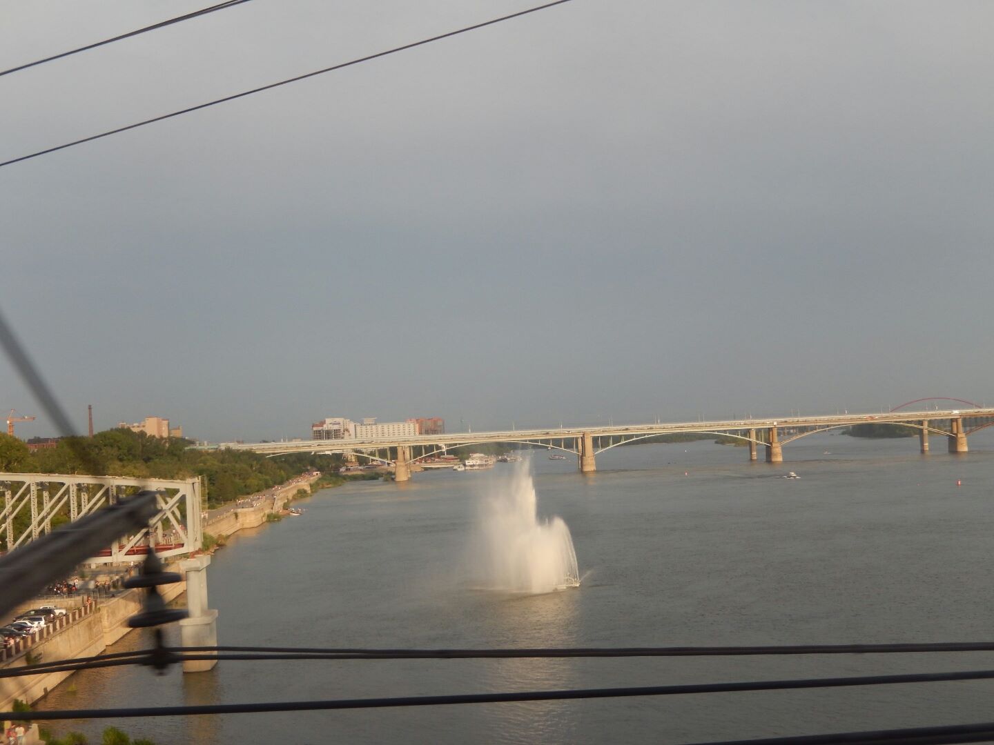 And crosses a huge river.