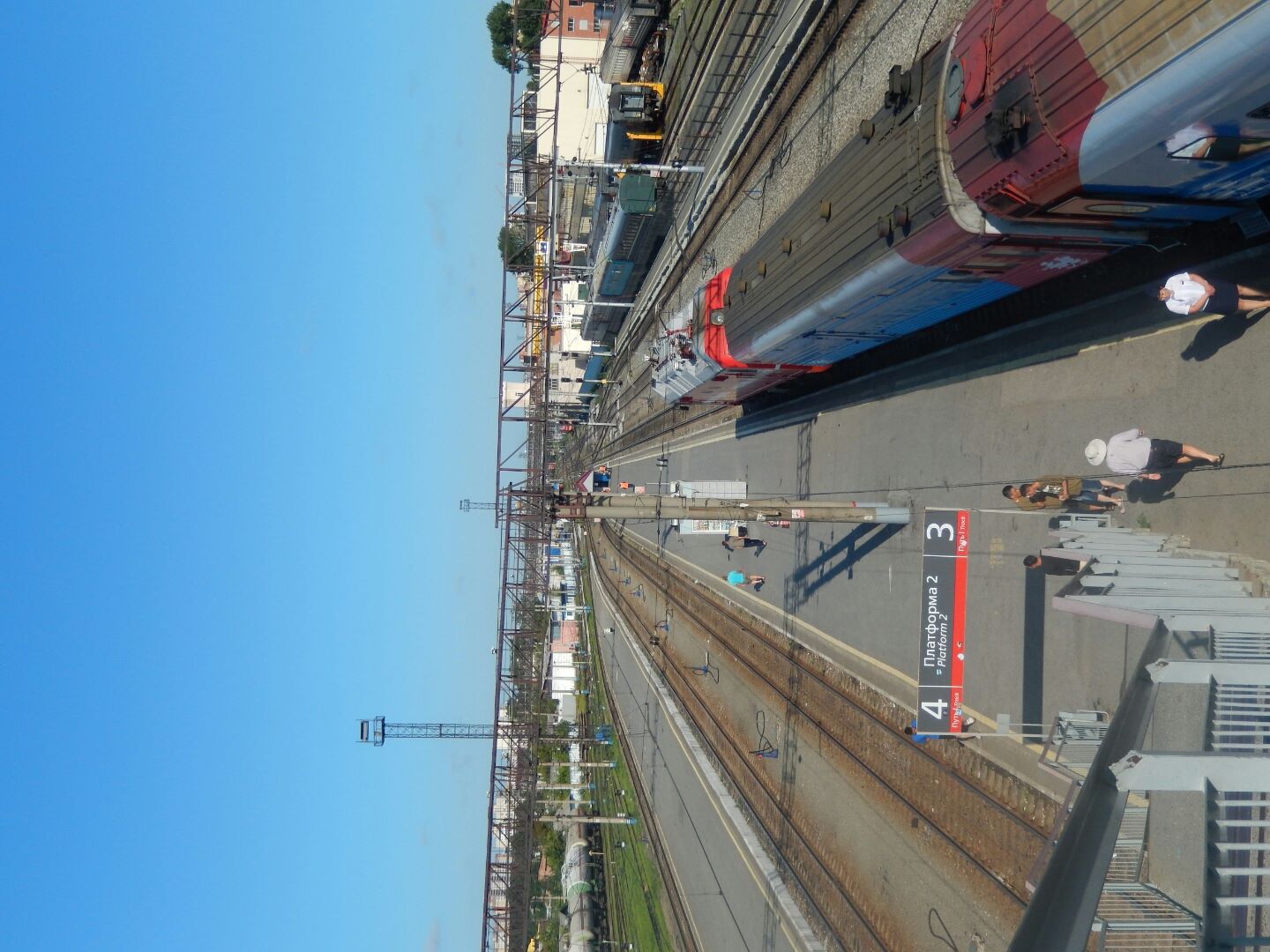 
We have time to get off and stretch our legs and wonder at the vastness of the railway network...
