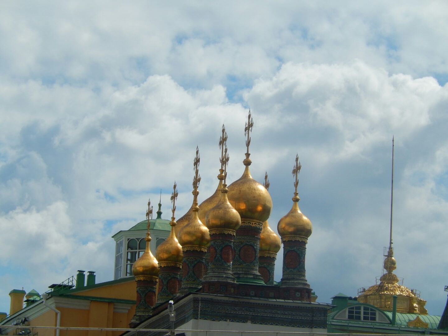
Domes Of The Church Of The Nativity Of Moscow Kremlin.