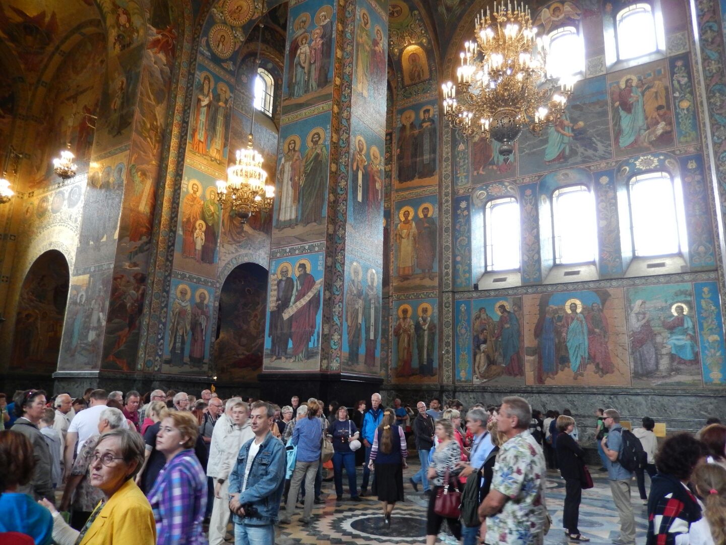 Interior of Church of the Saviour of the Spilled Blood.
