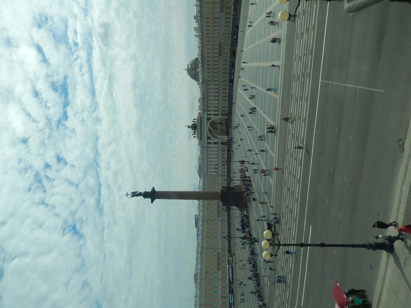 View of the Square from inside the Palace.

