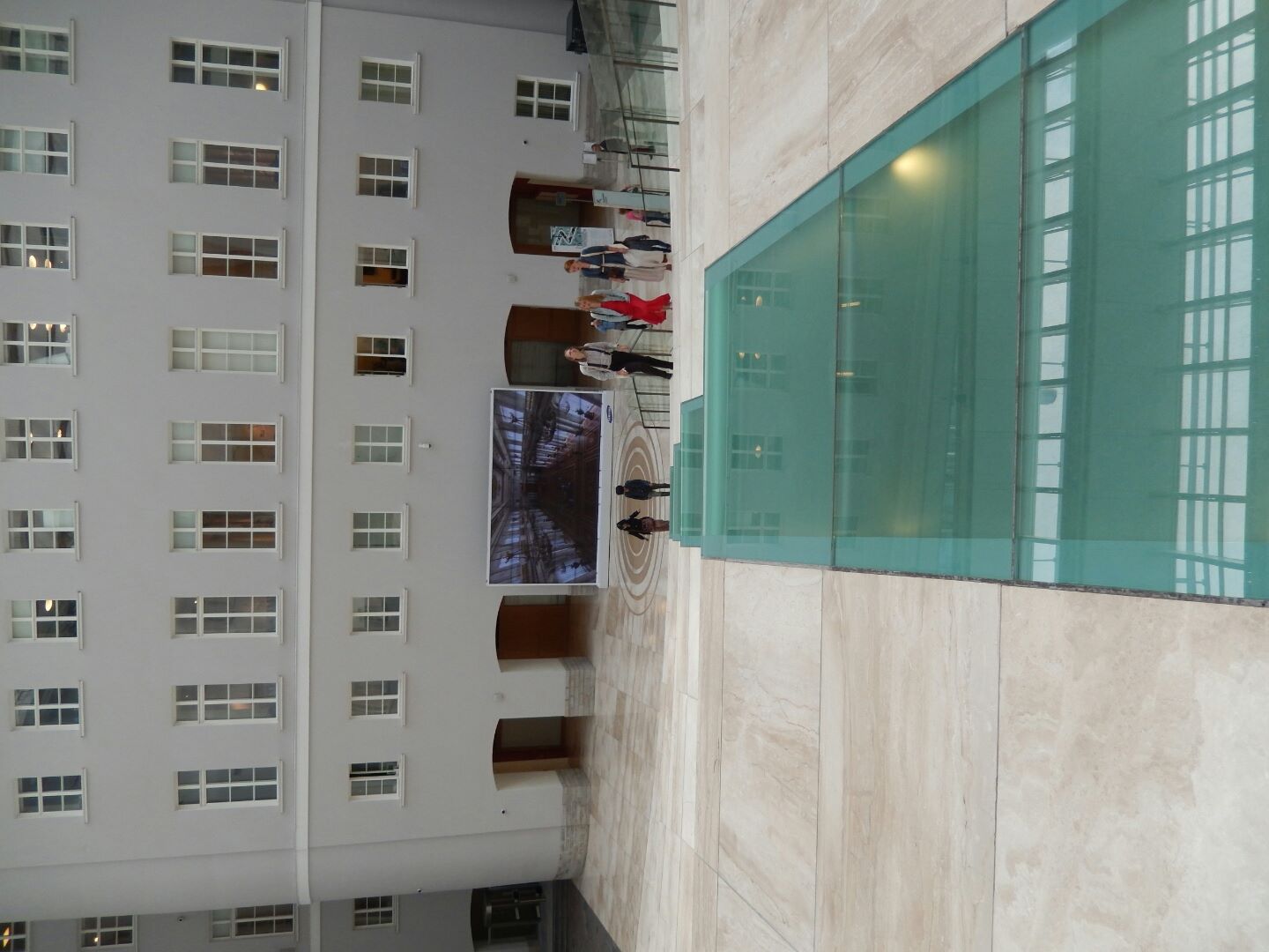 This is inside one of the huge circular building on the Square, previously the General Staff Building, now home an annexe of the Museum...
