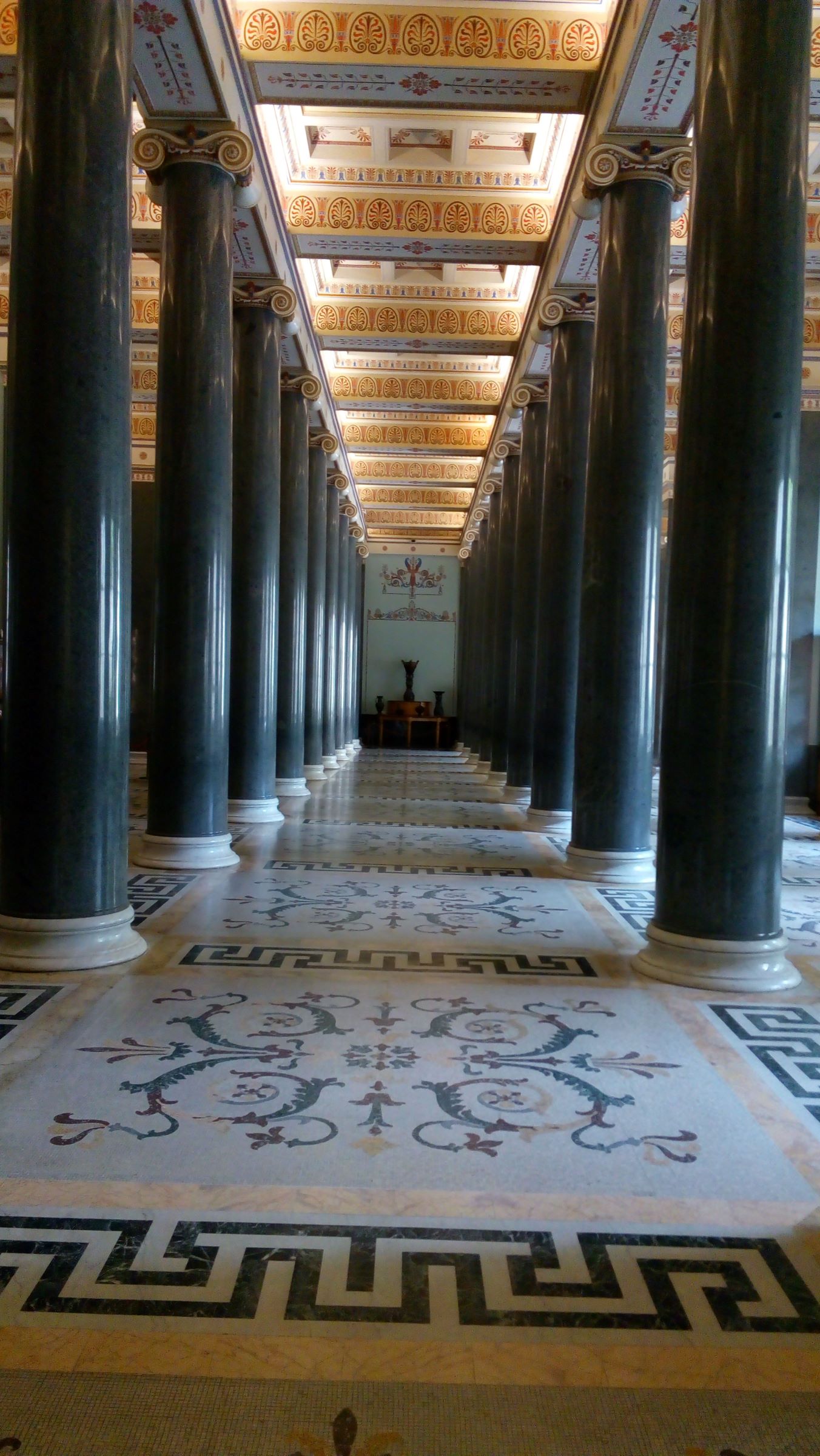 Frescoes on the ceiling.
