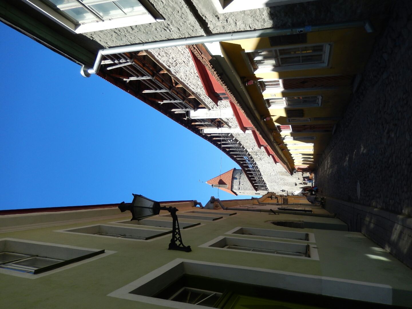 Houses set into the ramparts of this World Heritage city.
