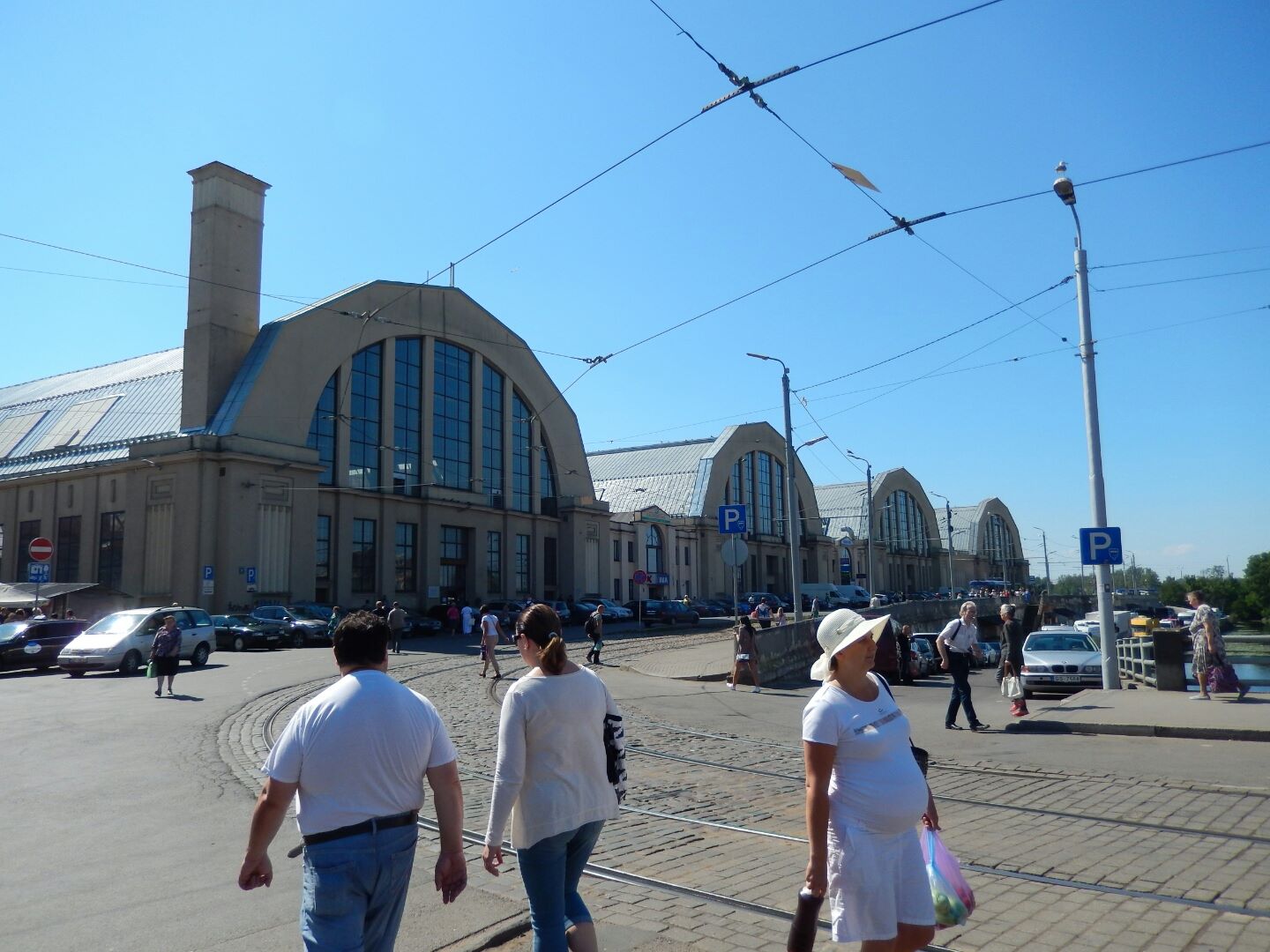 The market, located in five old zeppelin hangars, was full of shoppers and lots of lovely produce.
