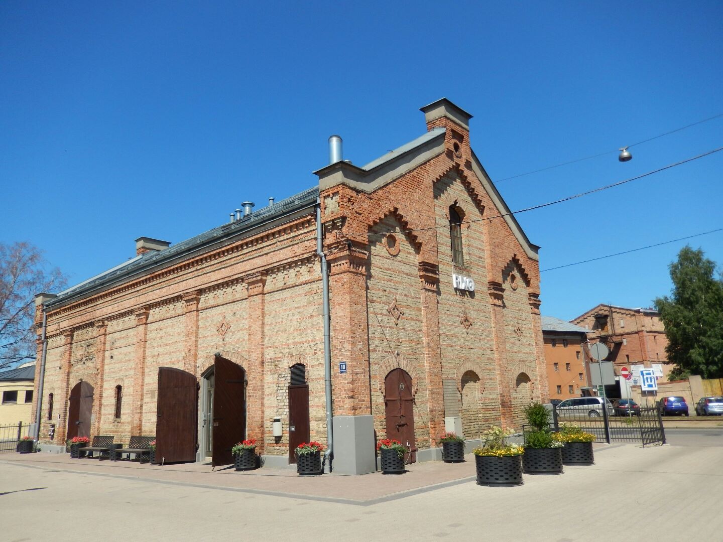 Old warehouses now converted into art spaces.

