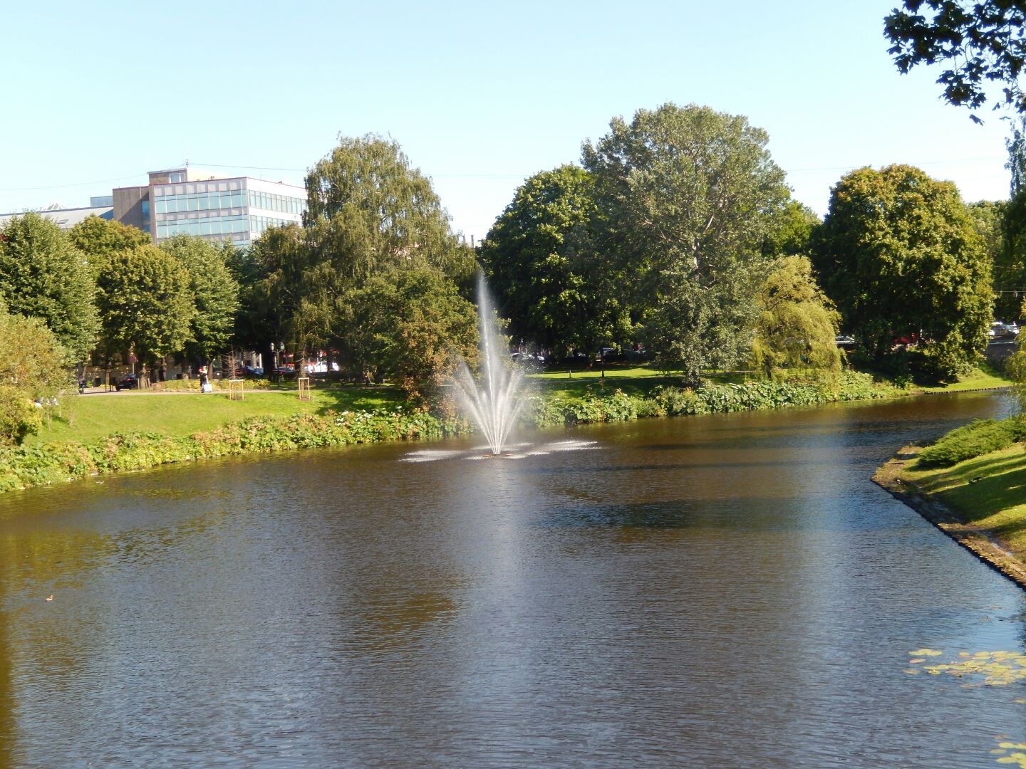 It was good to stroll through the parks of Riga.
