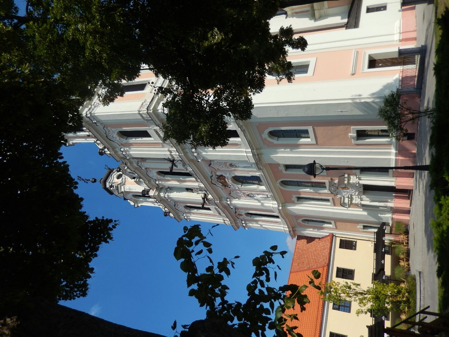 First stop on our walking tour - Saint Catherine church (1743) is a Baroque pearl. Closed and desecrated by the Soviets it was never reopened and currently serves as a concert hall.

