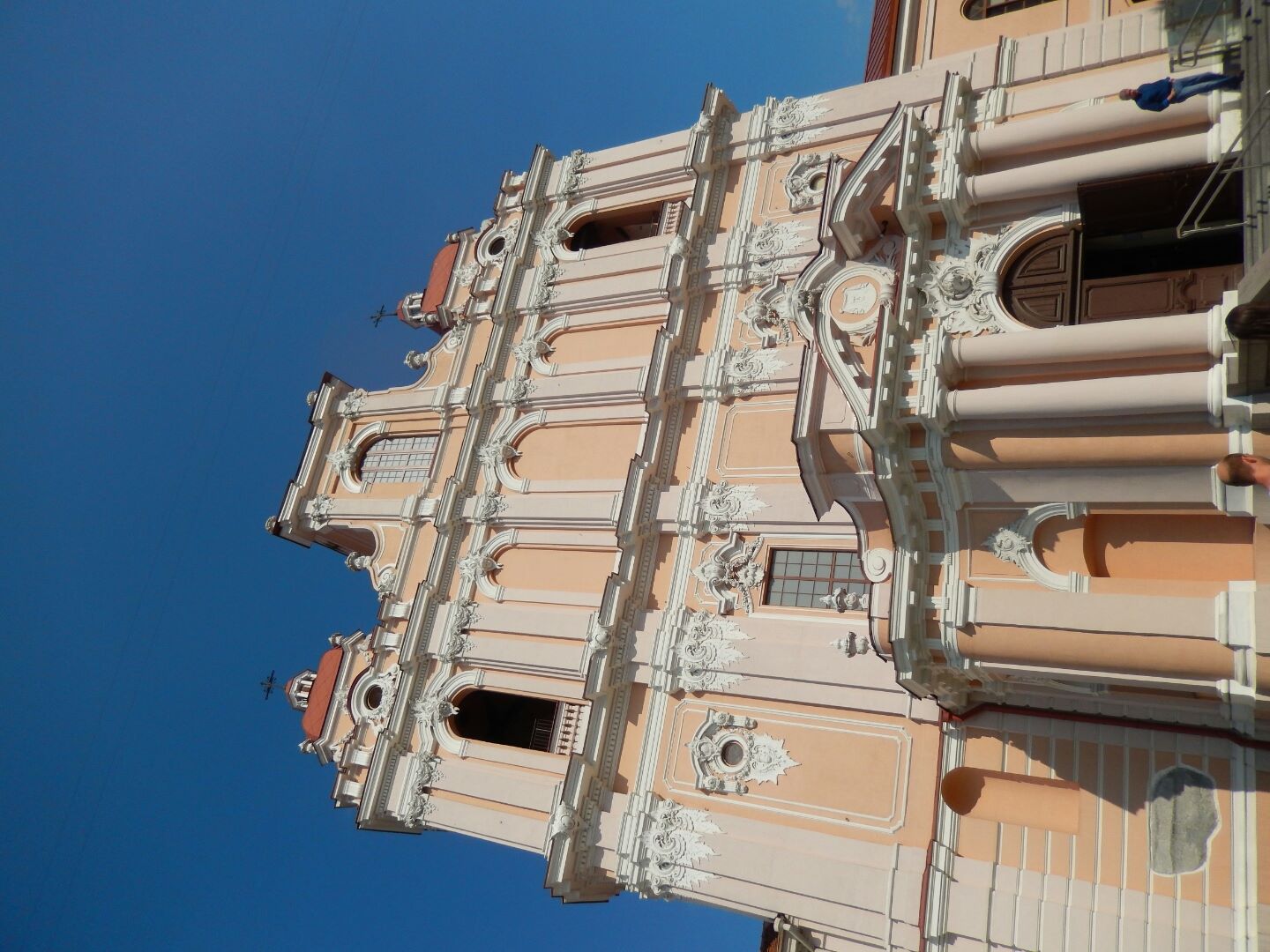 Saint Casimir Jesuit church completed in 1616 is early baroque. Its large dome is well visible from the City Hall (Rotušes) square...
