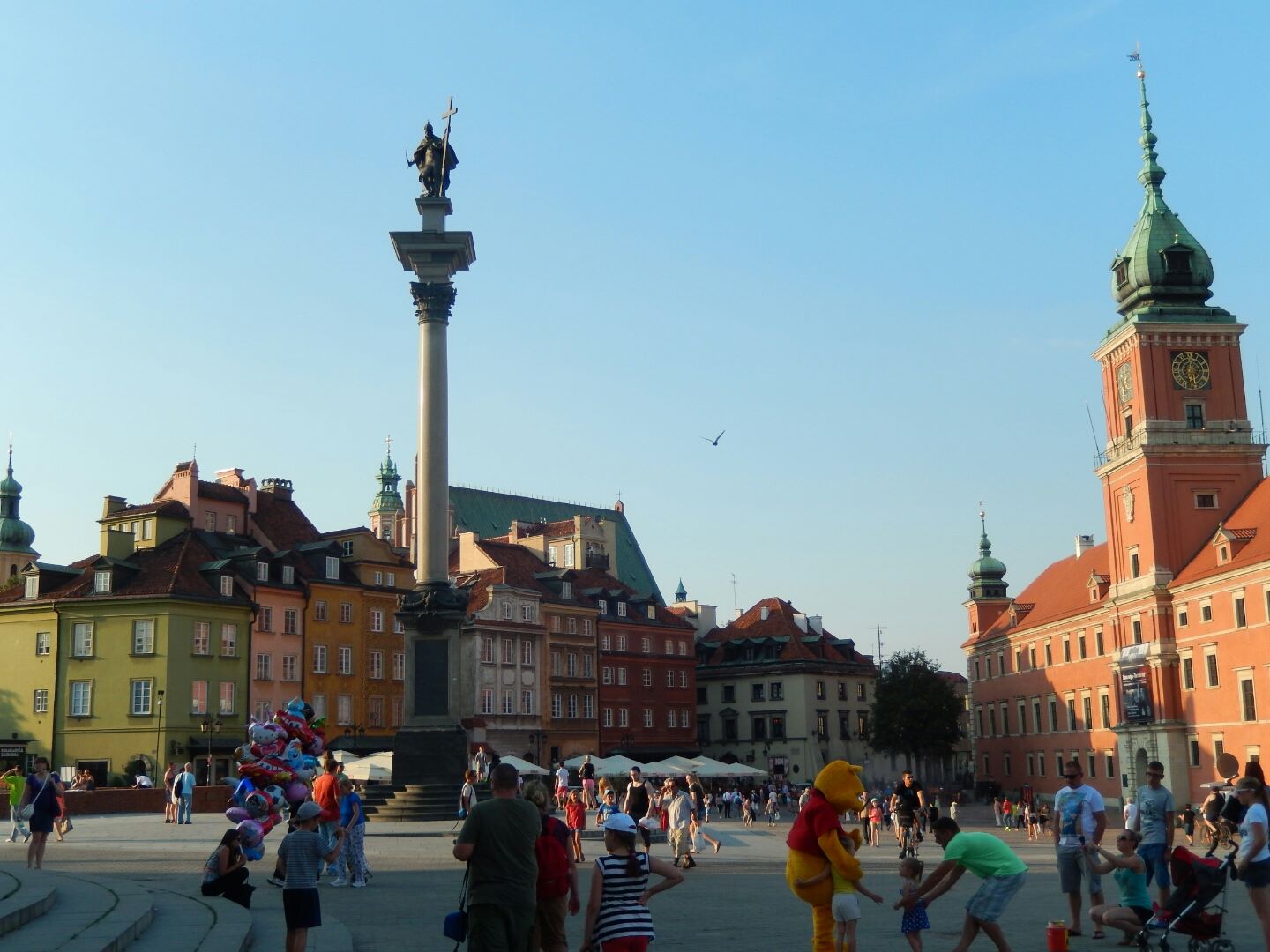 Warsaw's Old Town Market Place is the center and oldest part of the Old Town of Warsaw. Immediately after the Warsaw Uprising, it was systematically blown up by the German Army. After World War II, the Old Town Market Place was restored to its prewar appearance.
