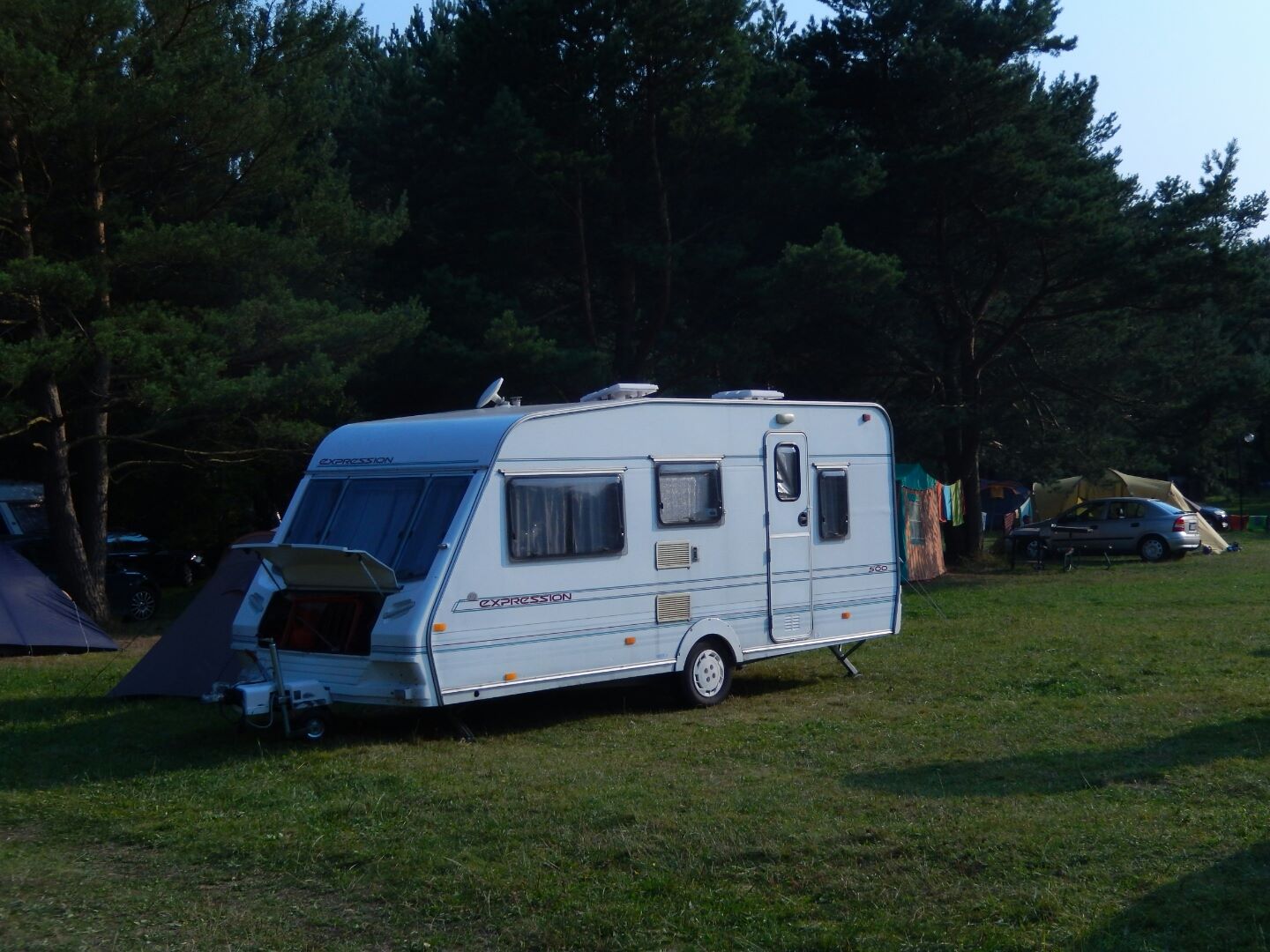 Arni and Cam's caravan.