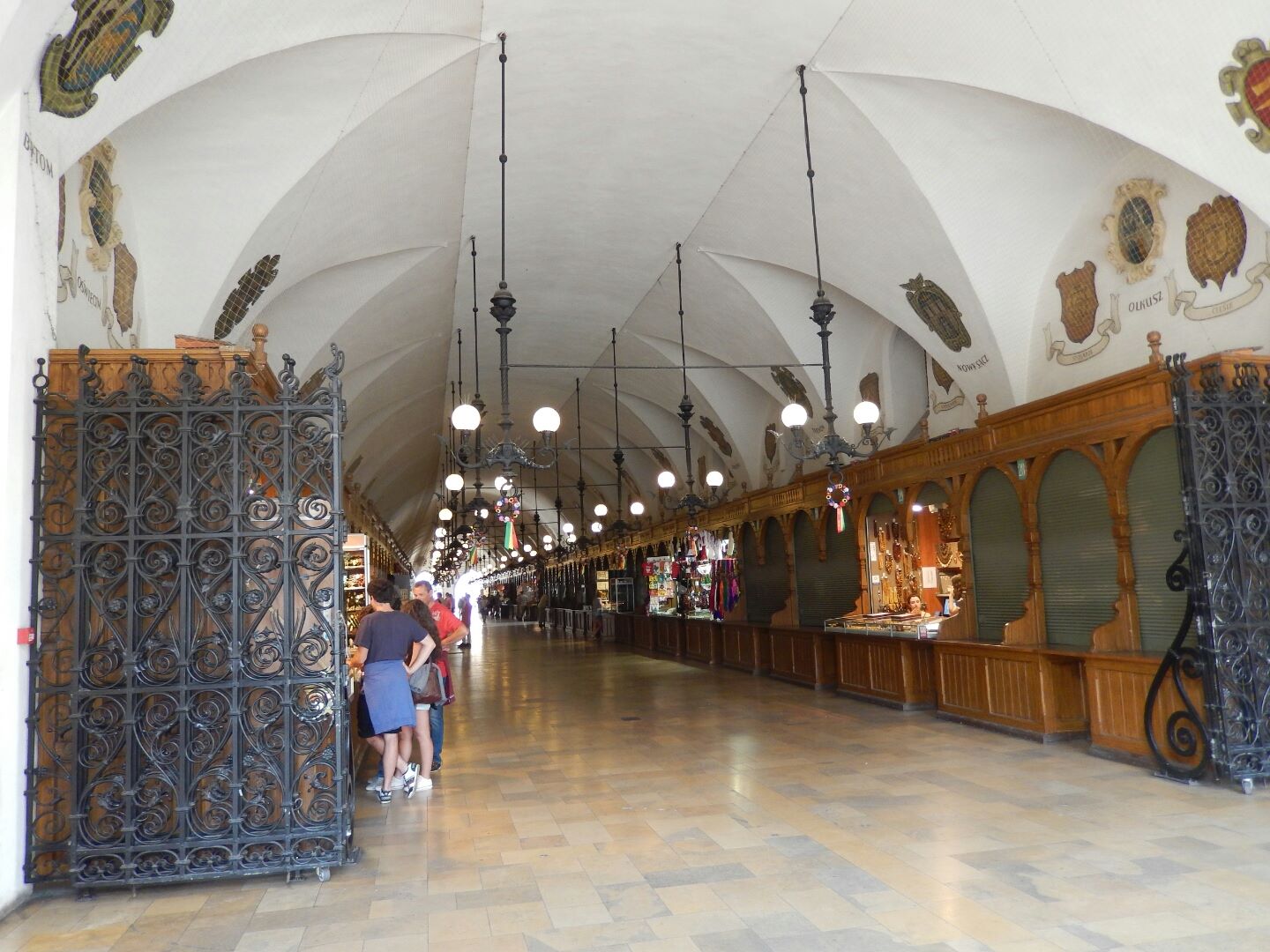 Inside the Cloth Hall.
