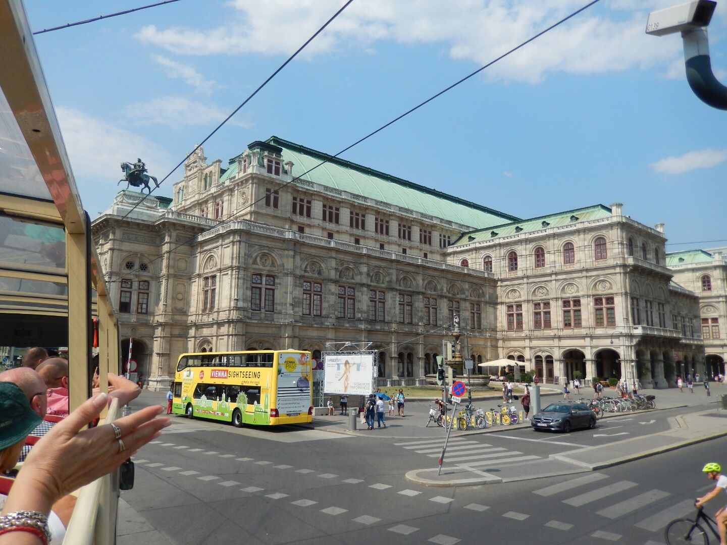 Vienna State Opera, a Neo-Renaissance building opened in 1869, but the auditorium and stage areas were bombed in WWII. It was restored and re-opened in 1955.
