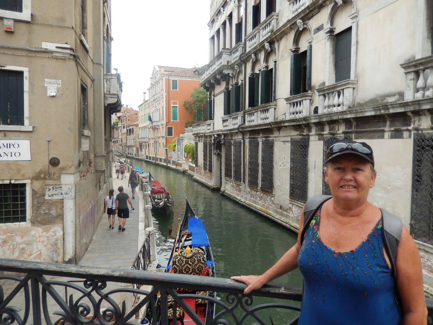 Strolling through Venice on our way to our hotel.
