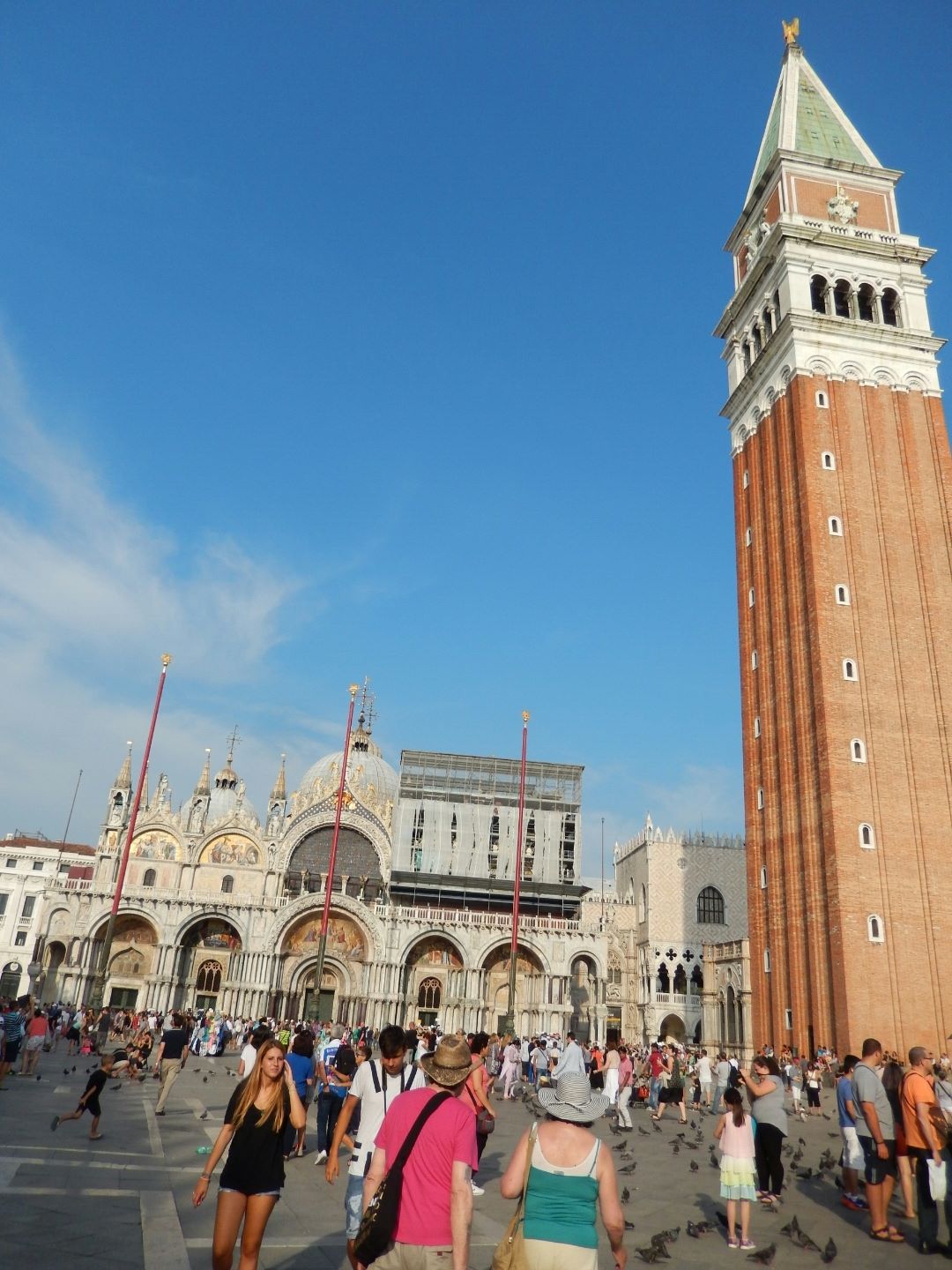 ... with the Basilica San Marco in the background.