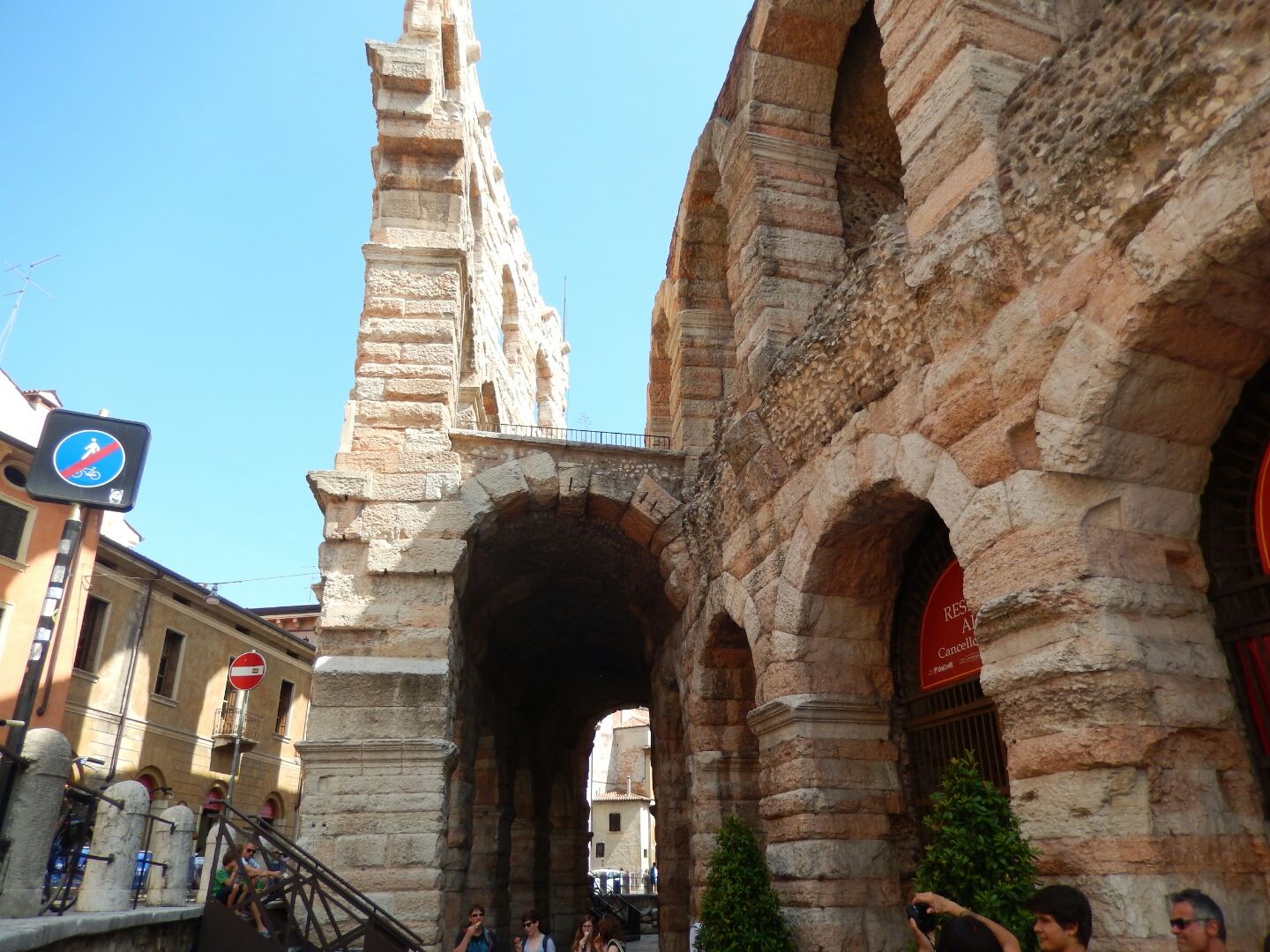 ... it dominates the Piazza Brà from the north.

