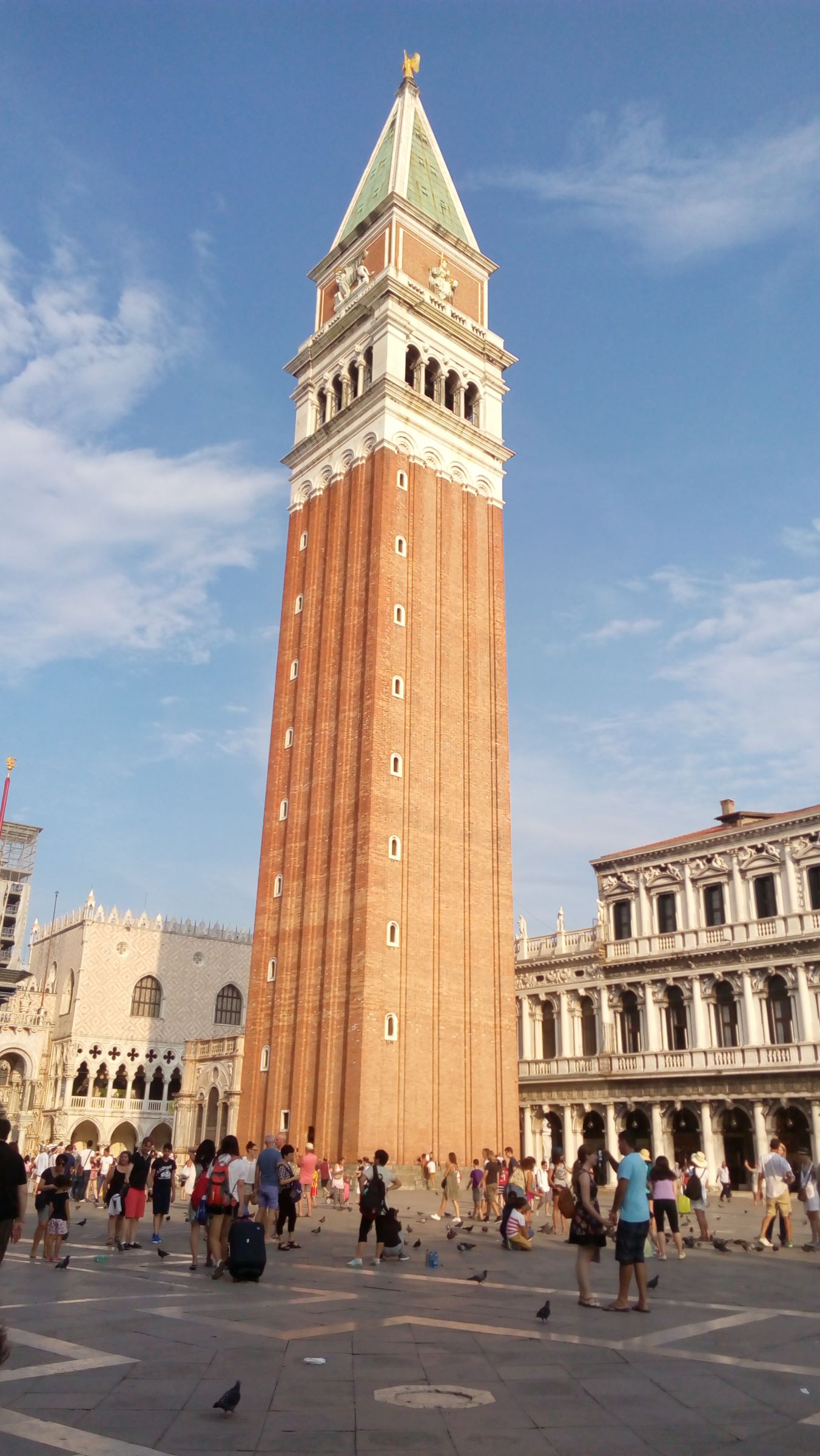 St Mark's Campanile in the Piazza San Marco...
