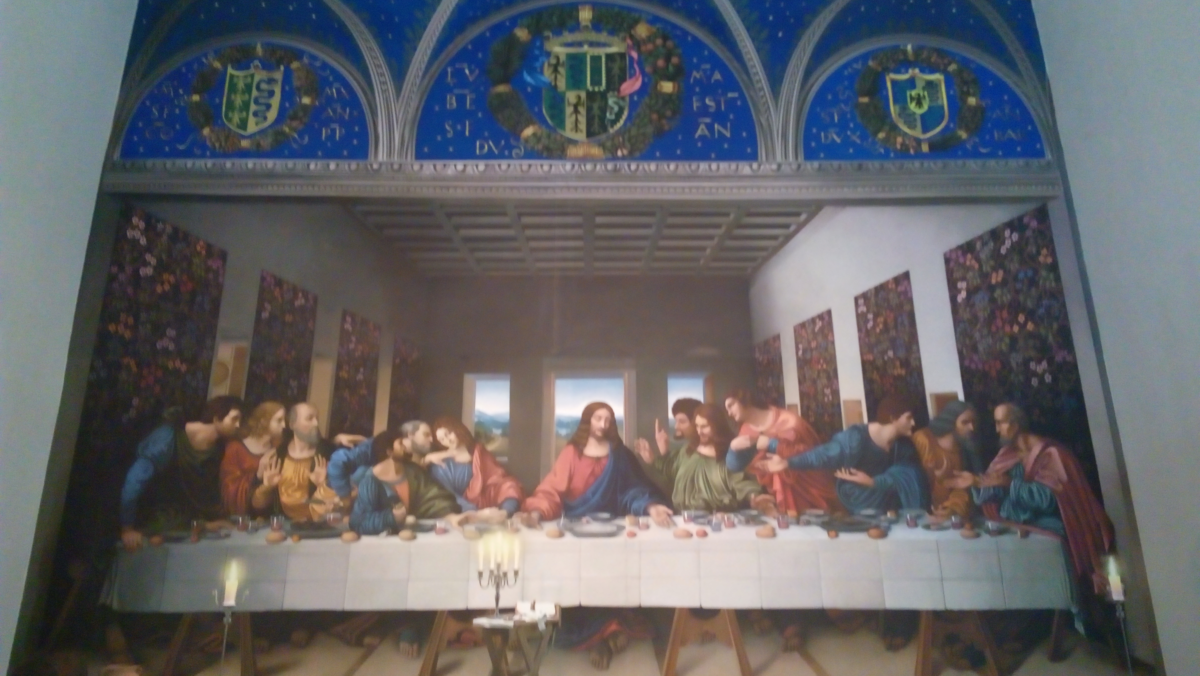 ... and a reproduction of Da Vinci's Last Supper - the original is in the Convent of Santa Maria delle Grazie in Milan.
