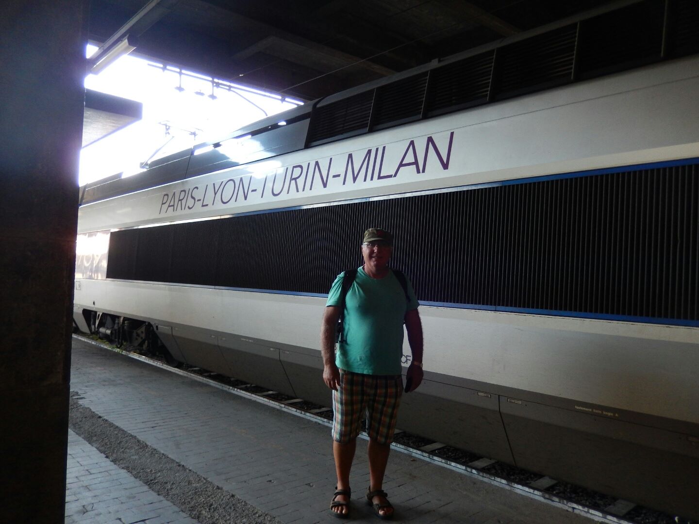 Our TGV from Milan to Paris...