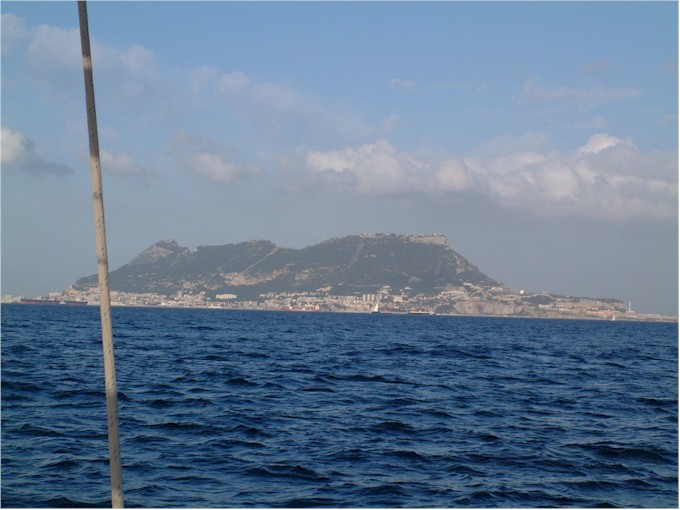 At last we sight Gibraltar...
