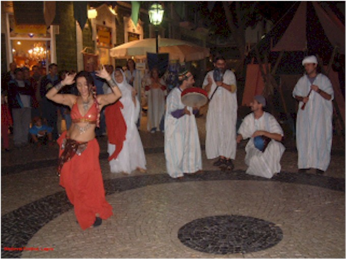 
The whole town was hosting a 'Medieval' festival...