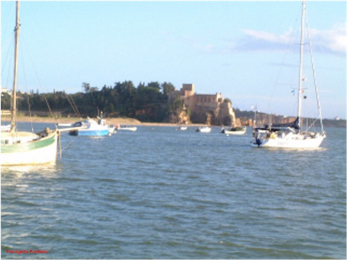 At anchor in Portimao.
