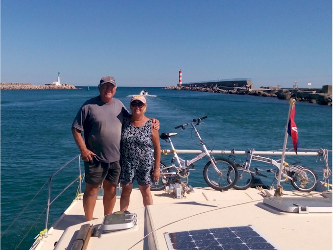 The End! Through to the Med at Port La Nouvelle! Congratulations to Maggie & Trevor...