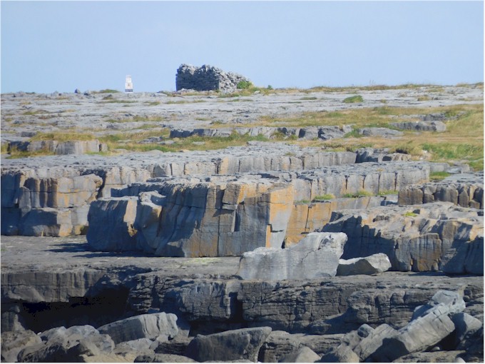 Dramatic outcrops, so typical of part of Ireland's coast.