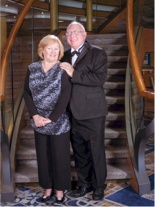 Dressed up for the first Formal dinner.