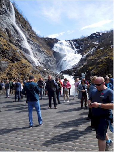 ... and raging waterfalls.